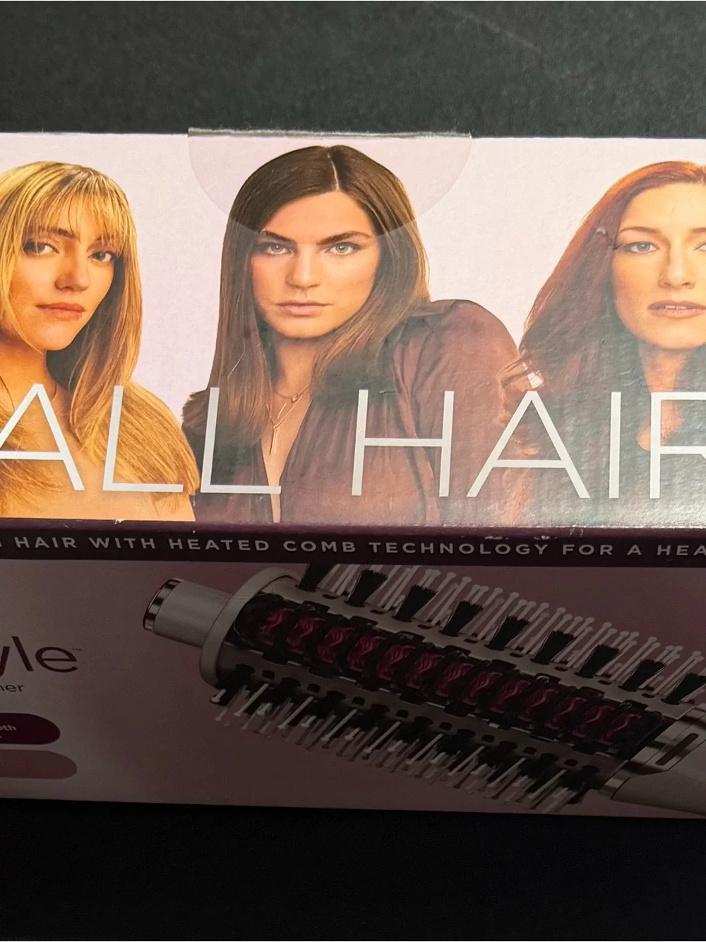 All Hair Heated Comb Styler - Plum